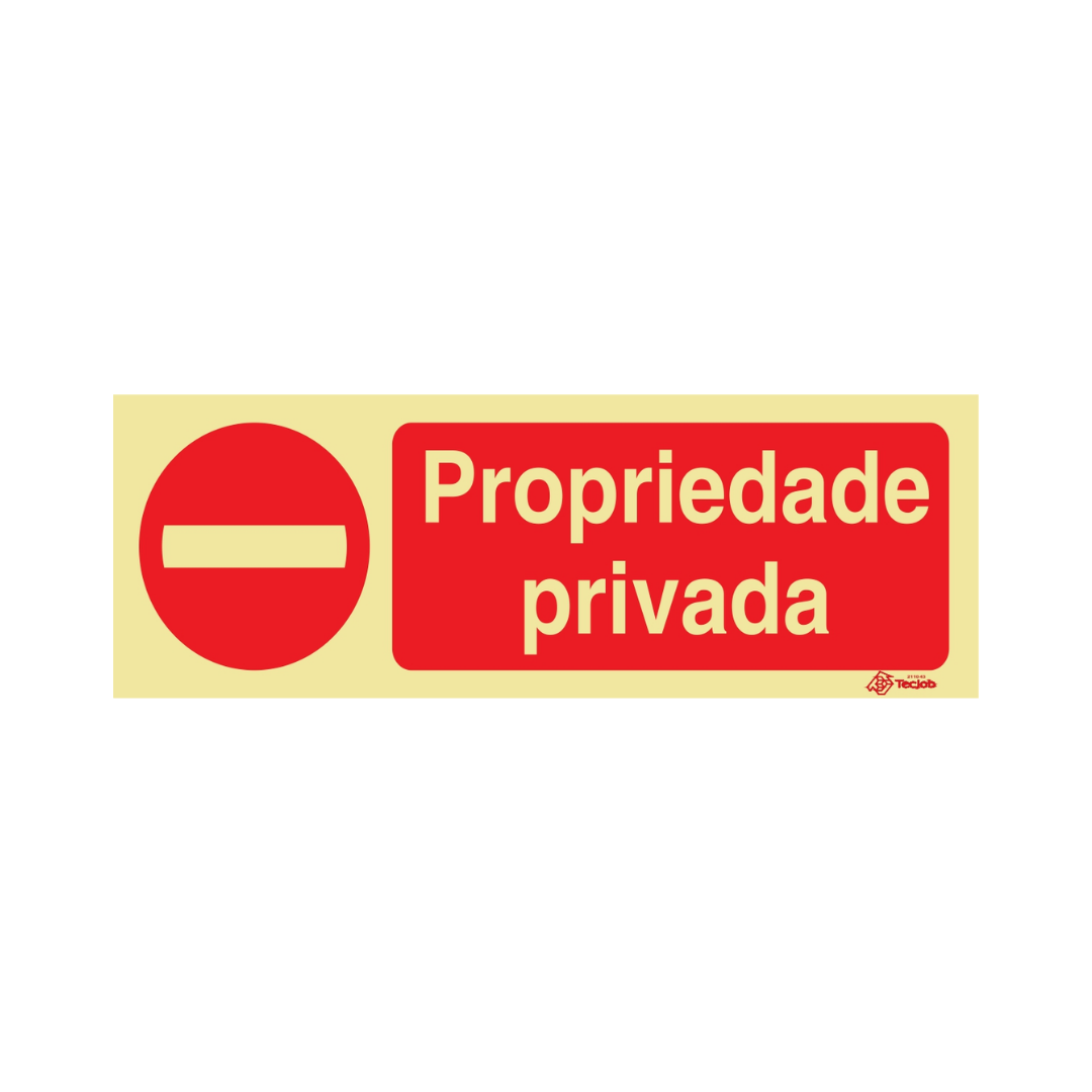 Sinalética Passagem Proibida Propriedade Privada – PR0339