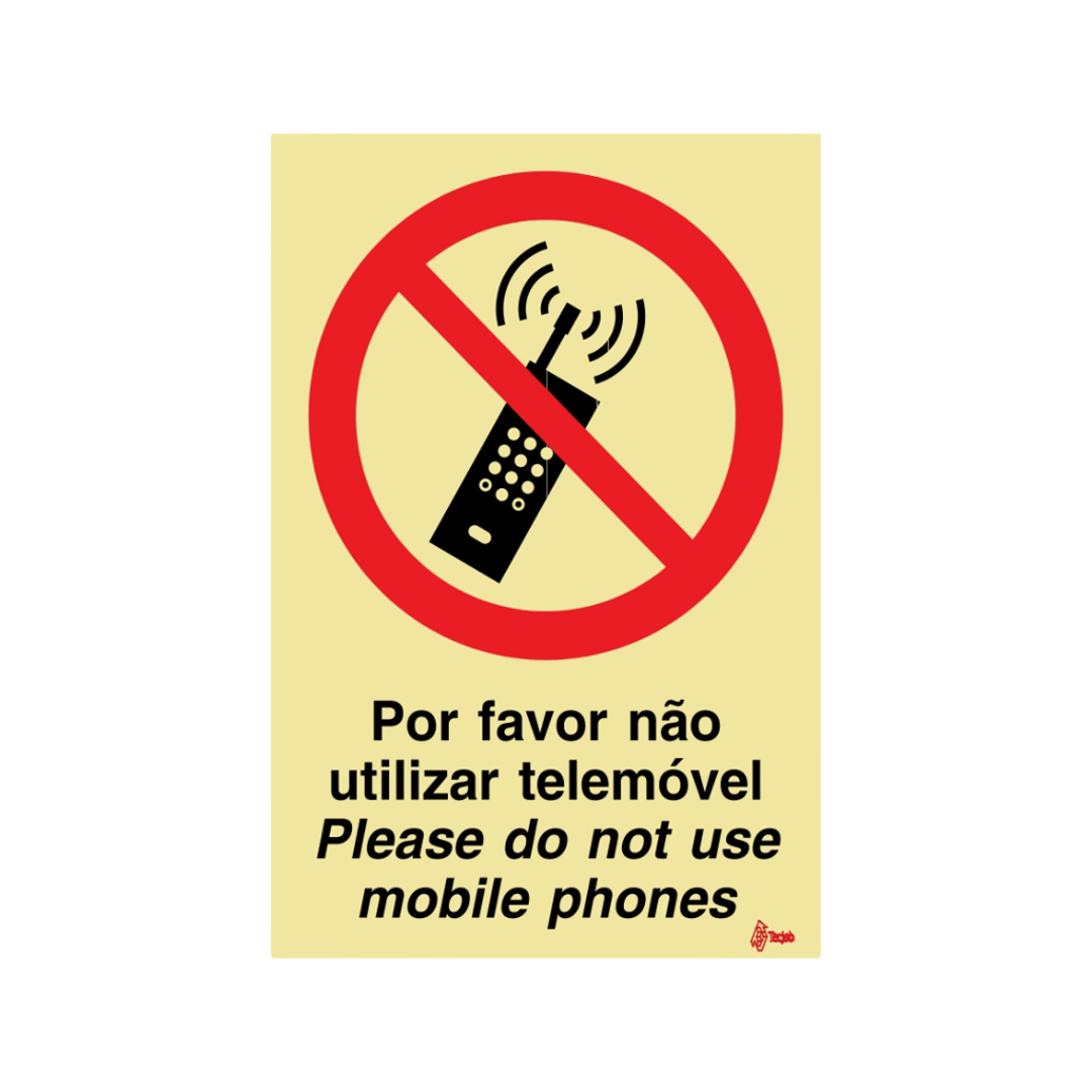 Sinalética Por Favor Não Utilizar o Telemóvel – PR0047