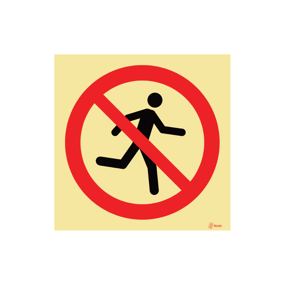 Sinalética Proibido Correr – PR0117