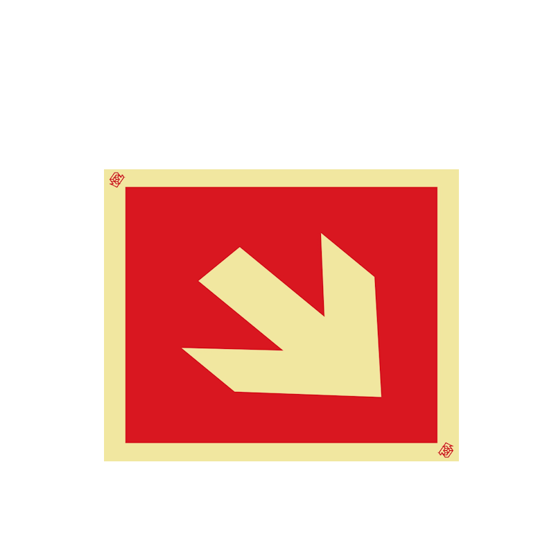 Sinalética Seta de Localização de Equipamentos de Combate a Incêndio – I0294