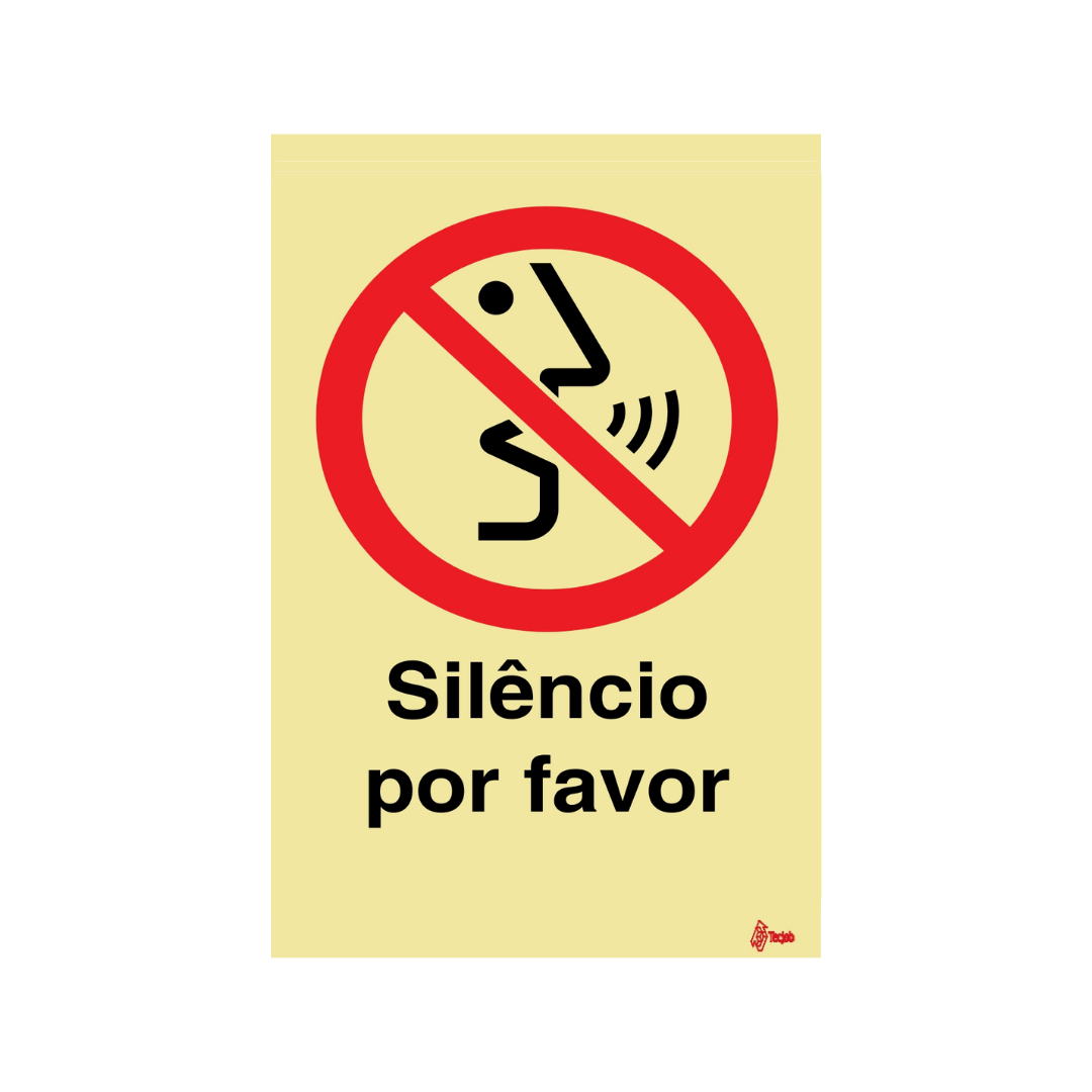 Sinalética Silêncio por Favor – PR0312