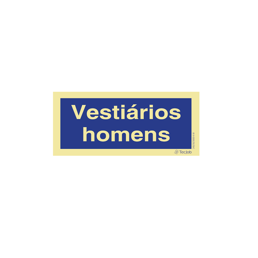 Sinalética Vestiários Homens - IN0320