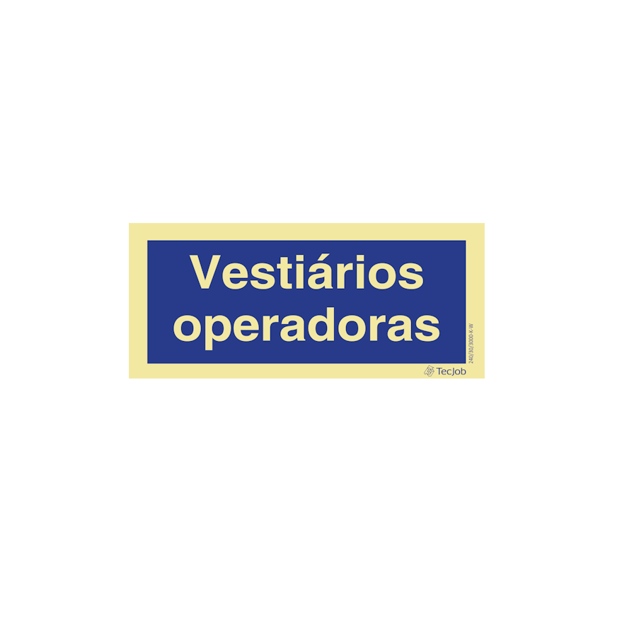 Sinalética Vestiários Operadoras - IN0321