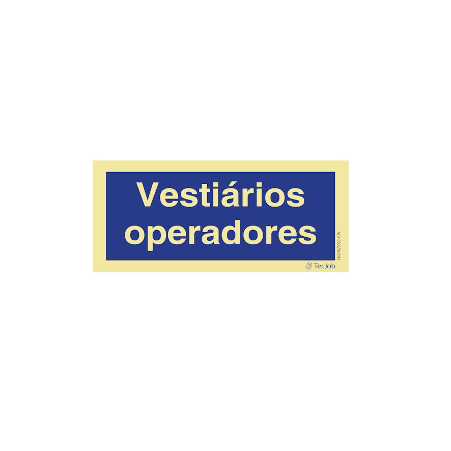 Sinalética Vestiários Operadores - IN0319