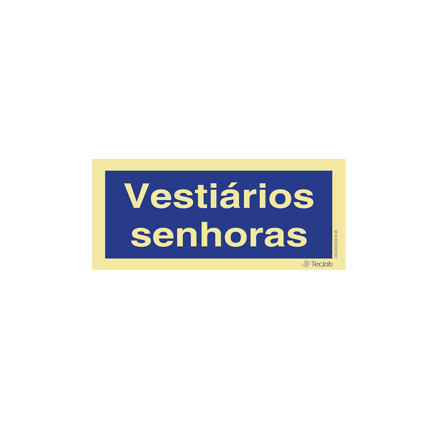 Sinalética Vestiários Senhoras - IN0318