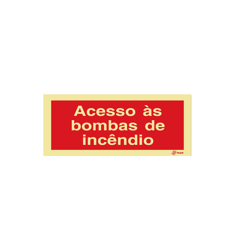 Sinalética Acesso às Bombas de Incêndio - I0570