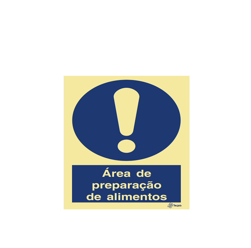 Sinalética Área de Preparação de Alimentos - OB0233
