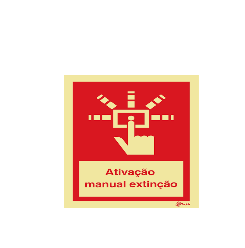 Sinalética Ativação Manual Extinção - I0320