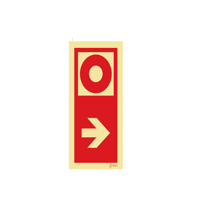 Sinalética Botão de Alarme à Direita – I0433