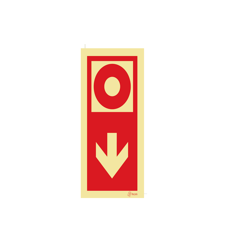 Sinalética Botão de Alarme em Baixo – I0431