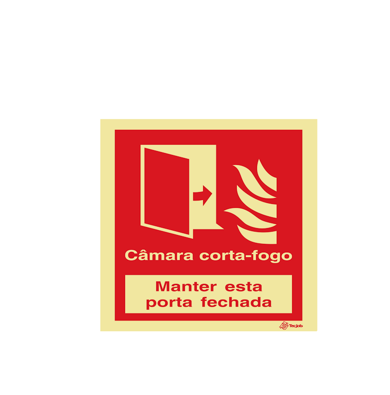 Sinalética Câmara Corta-Fogo Manter Esta Porta Fechada - I0330