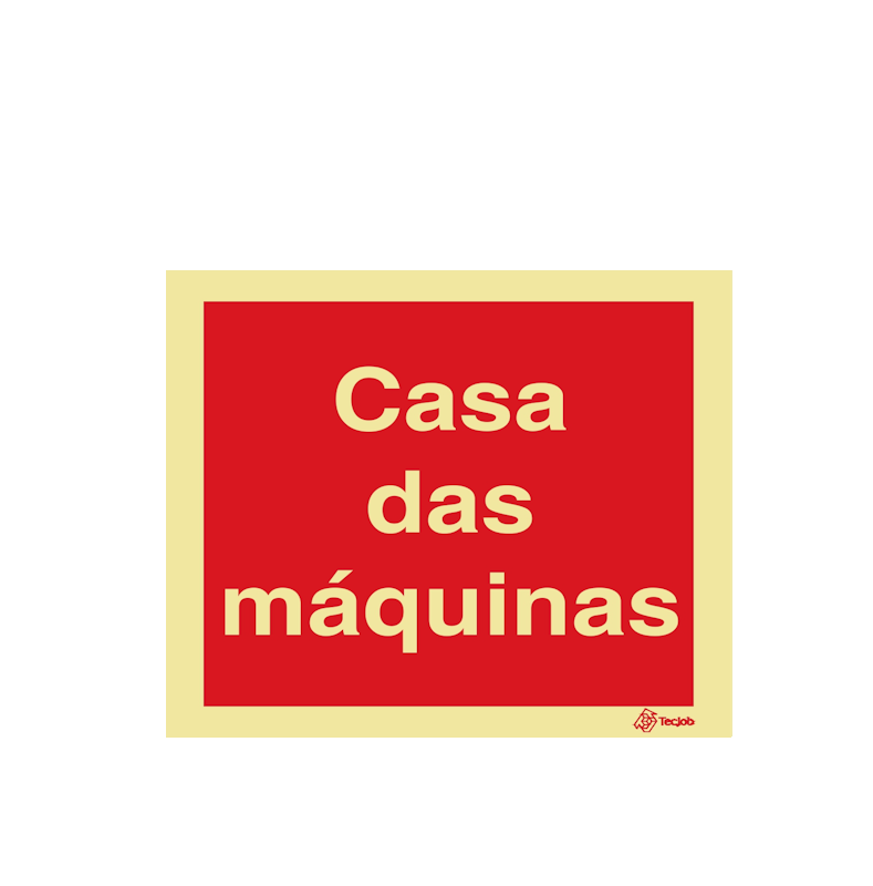 Sinalética Casa das Máquinas - I0494