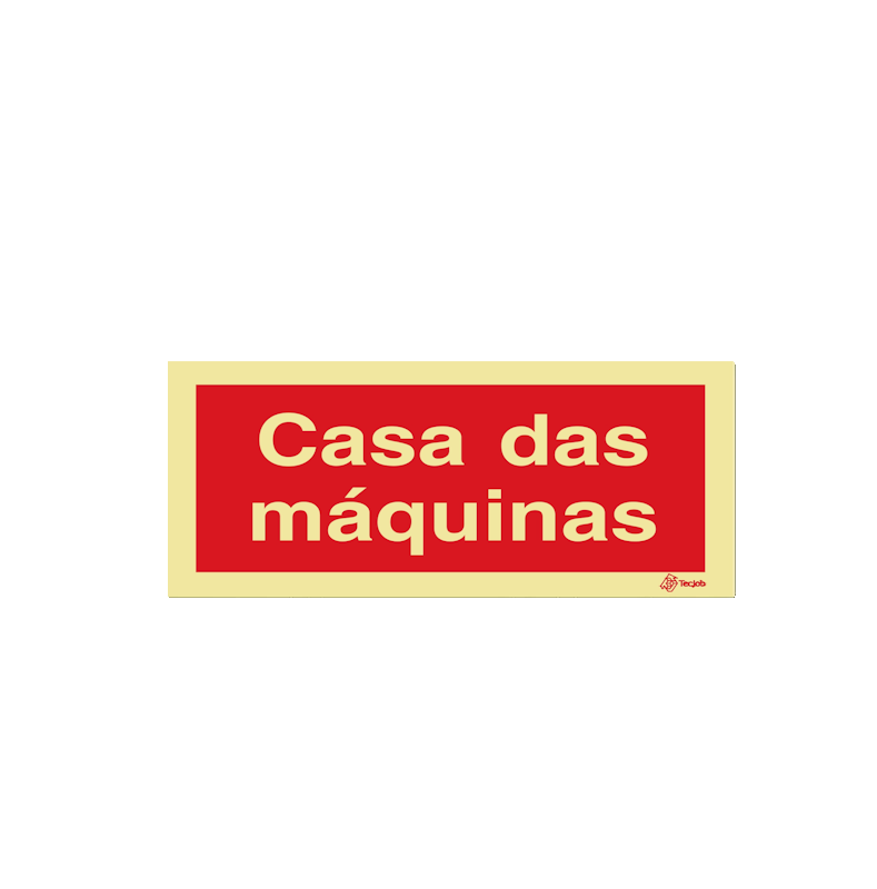 Sinalética Casa das Máquinas - I0569
