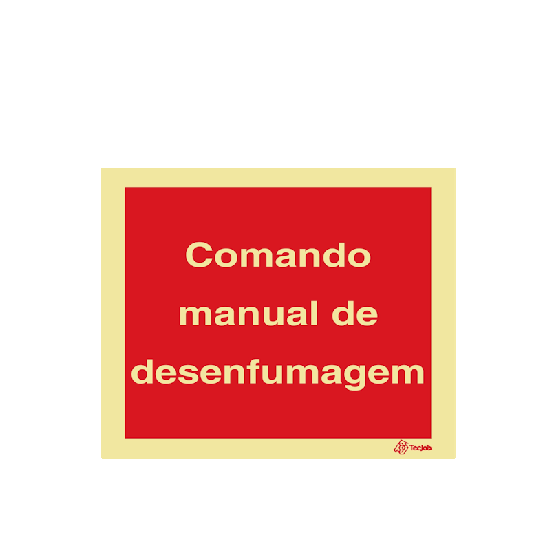 Sinalética Comando Manual de Desenfumagem - I0515