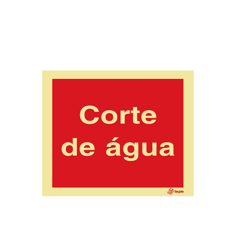 Sinalética Corte de Água - I0516