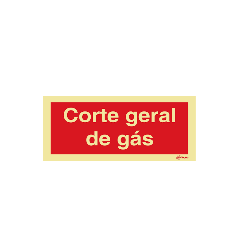 Sinalética Corte Geral de Gás - I0596
