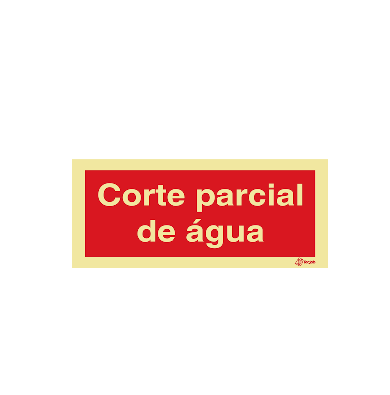 Sinalética Corte Parcial de Água - I0602
