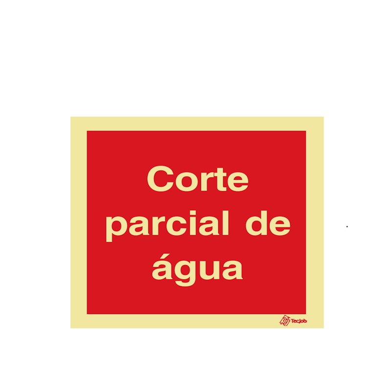 Sinalética Corte Parcial de Água - I0526