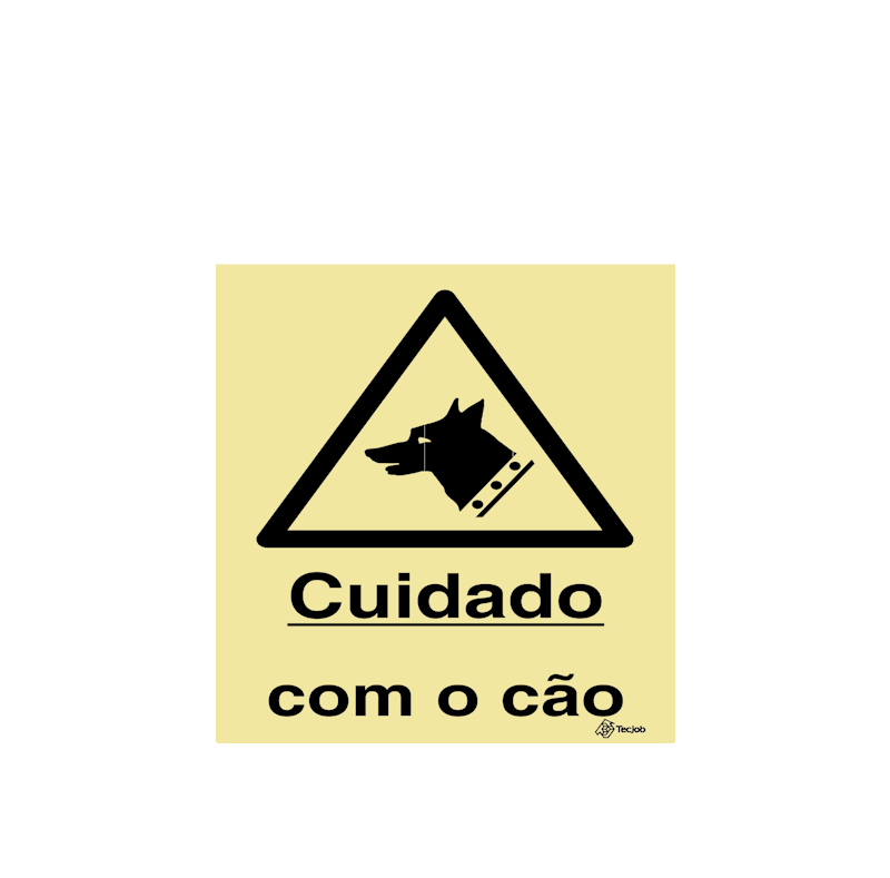Sinalética Cuidado com o Cão - IS0344