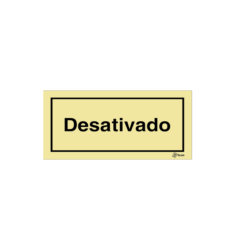 Sinalética Desativado - IS0434