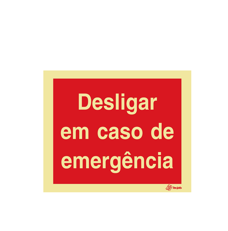 Sinalética Desligar em Caso de Emergência - I0501