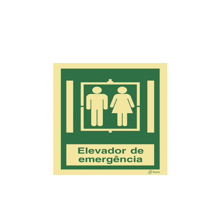 Sinalética Elevador de Emergência - I0370