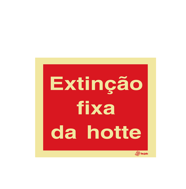 Sinalética Extinção Fixa da Hotte - I0502