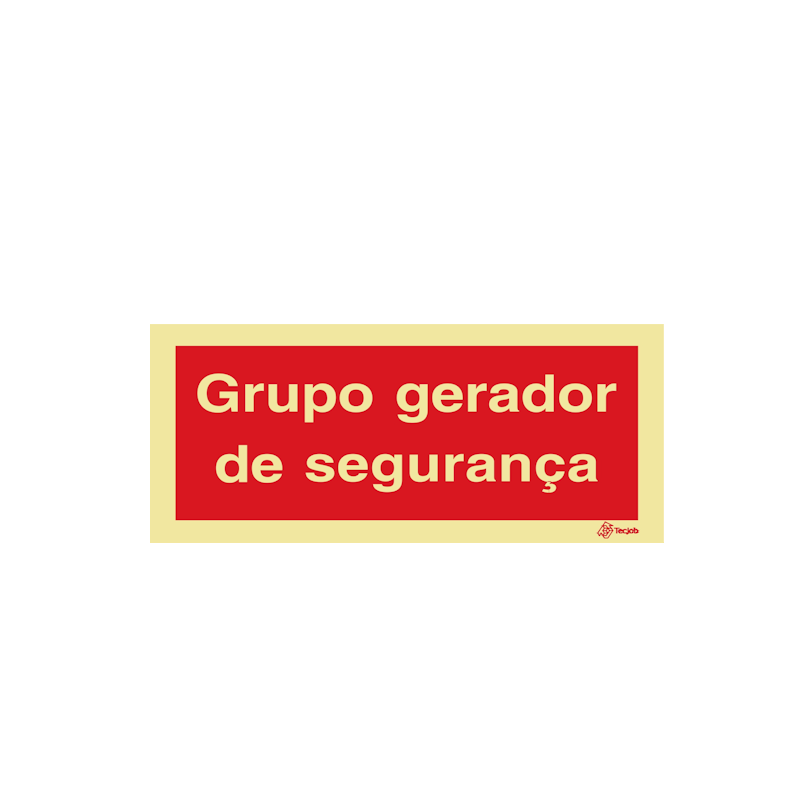 Sinalética Grupo Gerador de Segurança - I0626