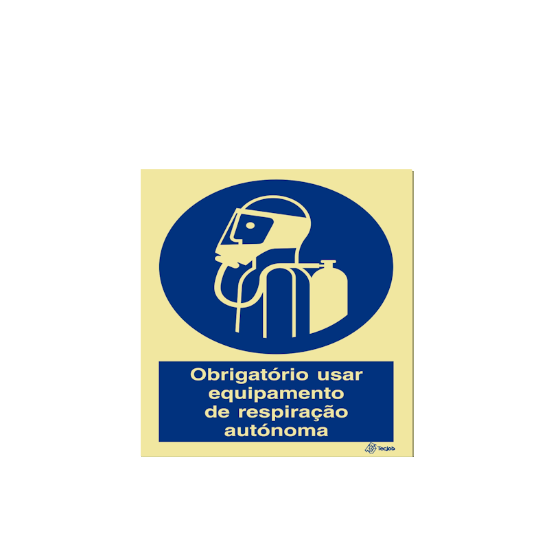 Sinalética Obrigatório Usar Equipamento de Respiração Autónoma - OB0100