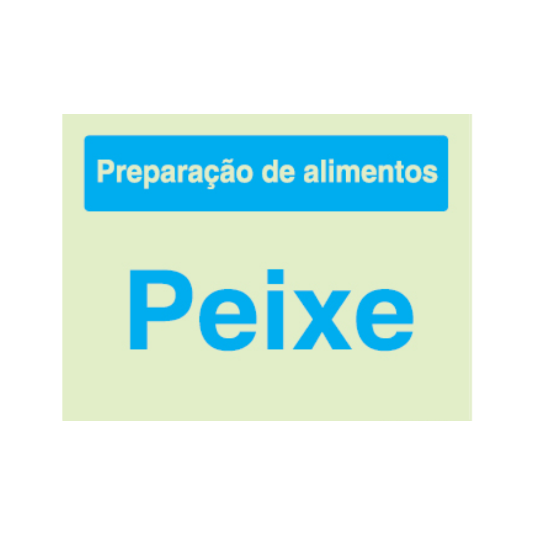 Sinalética Informação Contolo de Qualidade: Peixe - CQ0034