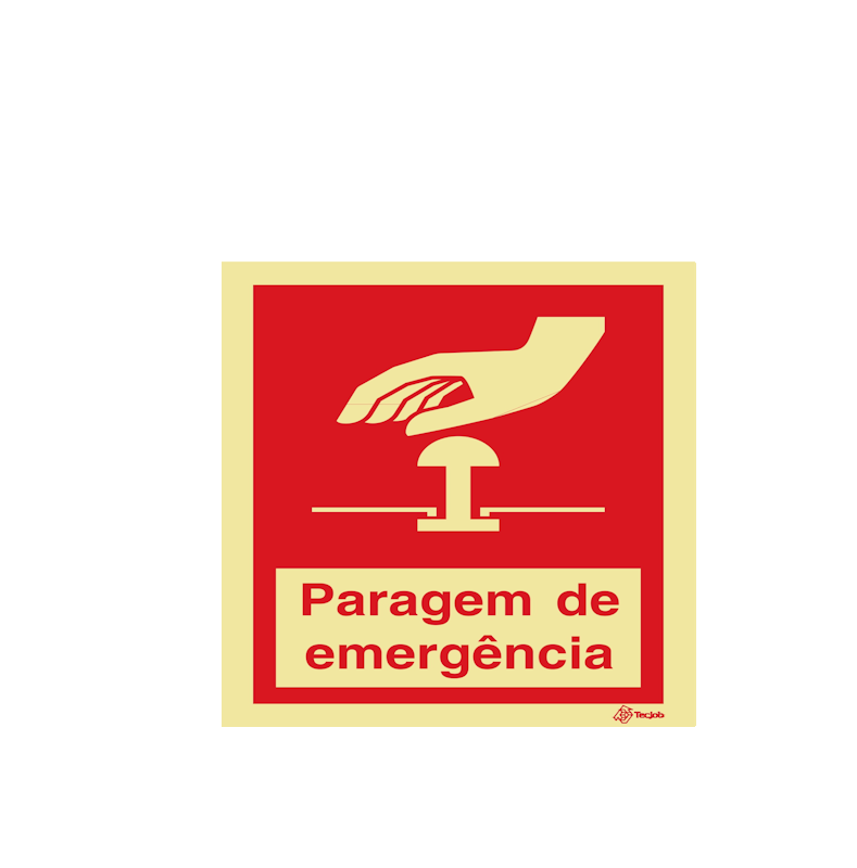Sinalética Paragem de Emergência - I0324