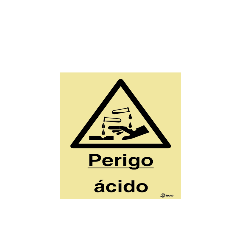 Sinalética Perigo Ácido - IS0271