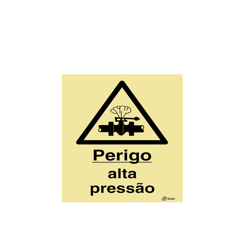 Sinalética Perigo Alta Pressão - IS0244