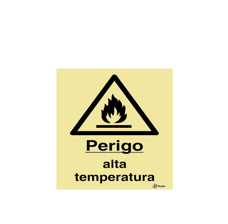 Sinalética Perigo Alta Temperatura - IS0285