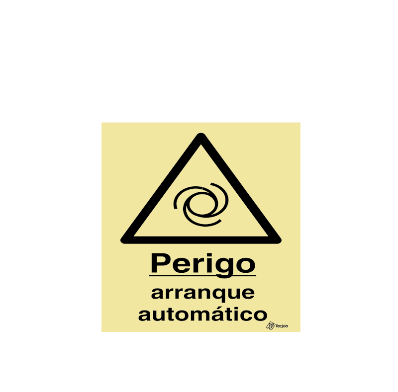 Sinalética Perigo Arranque Automático - IS0240