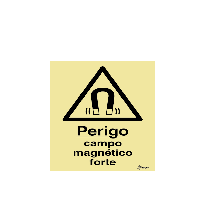 Sinalética Perigo Campo Magnético Forte - IS0339