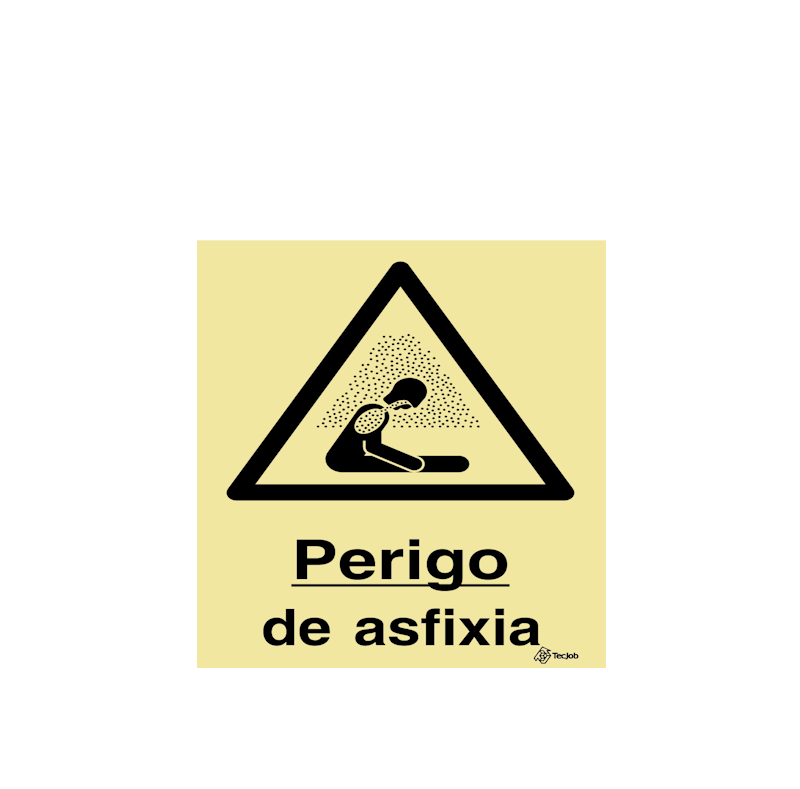 Sinalética Perigo de Asfixia - IS0296