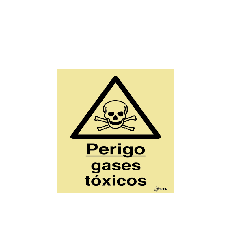 Sinalética Perigo Gases Tóxicos - IS0164