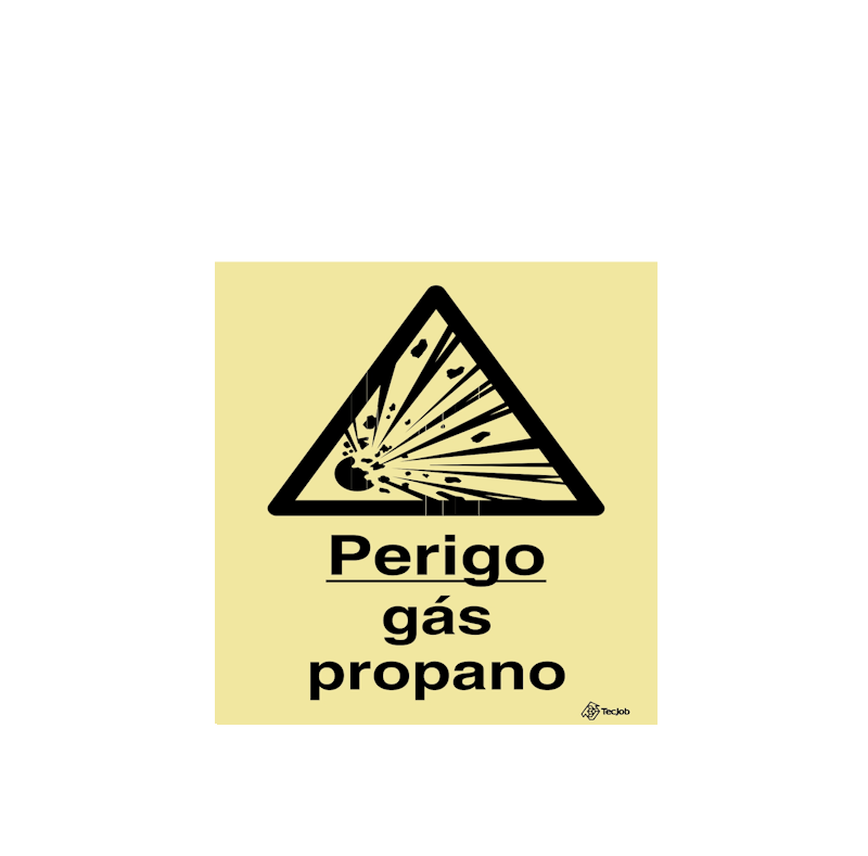 Sinalética Perigo Gás Propano - IS0282
