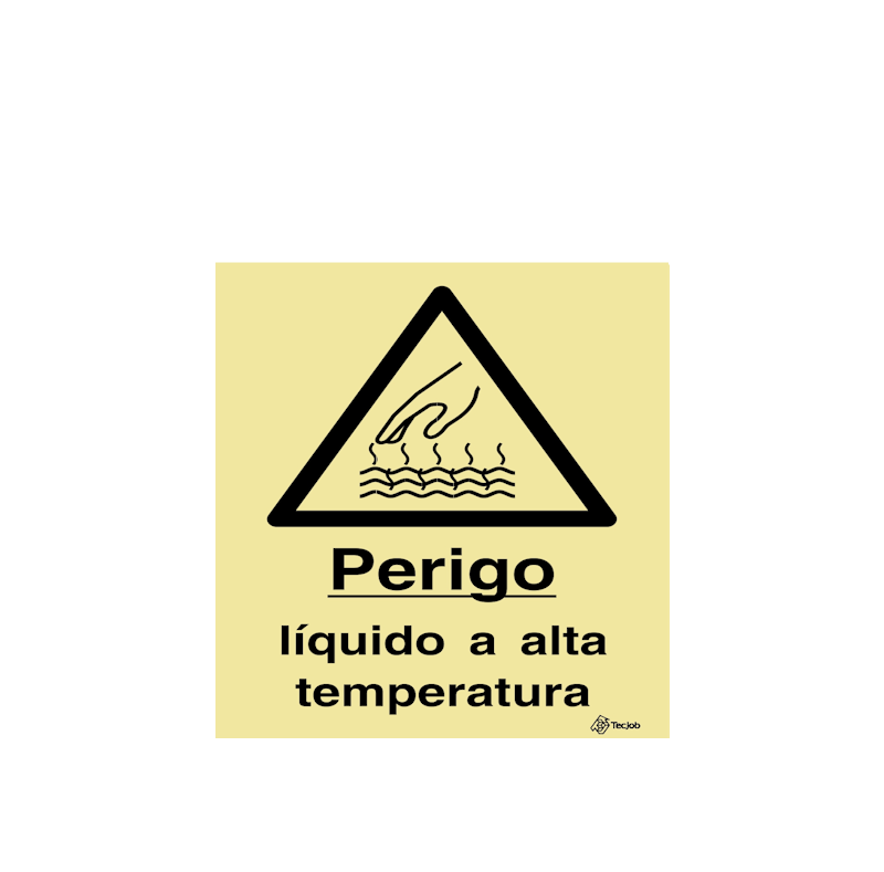 Sinalética Perigo Líquido a Alta Temperatura - IS0338