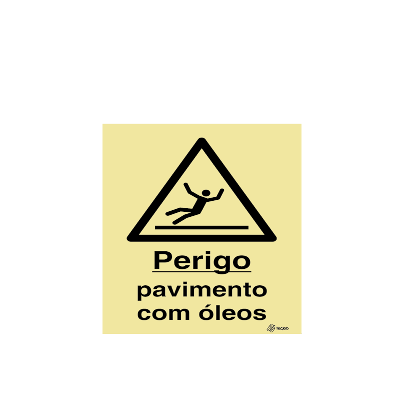 Sinalética Perigo Pavimento com Óleos - IS0192