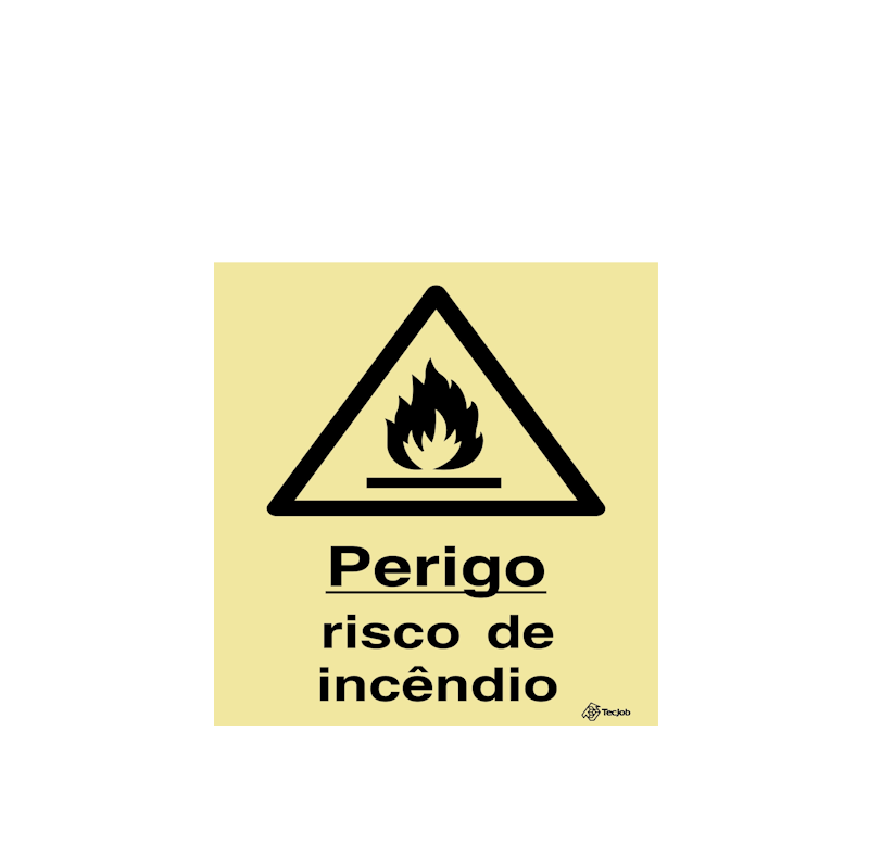 Sinalética Perigo Risco de Incêndio - IS0293