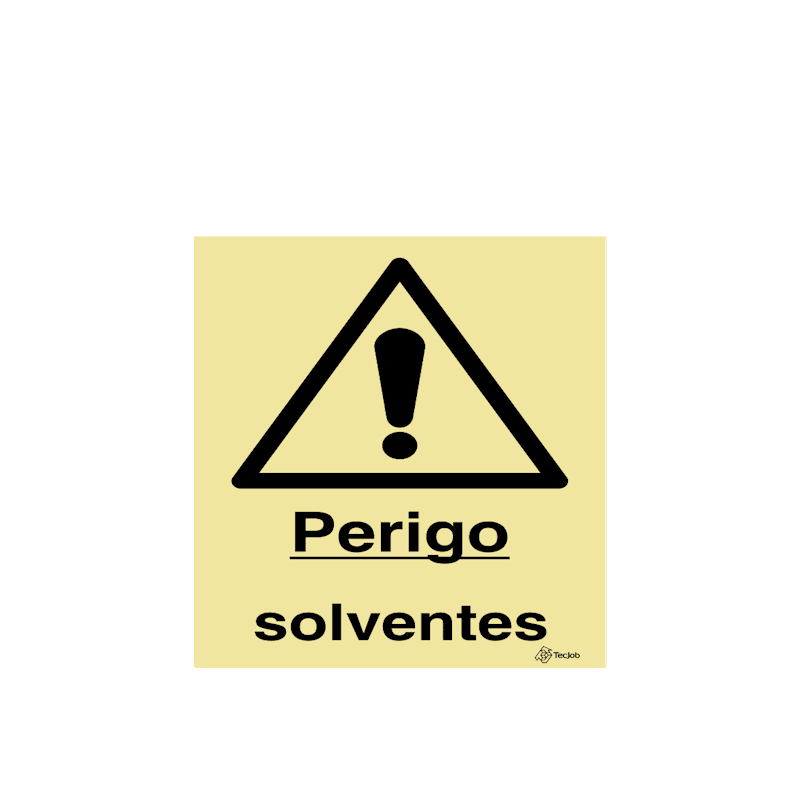 Sinalética Perigo Solventes - IS0491