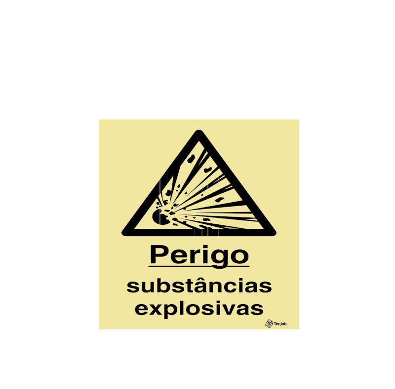 Sinalética Perigo Substâncias Explosivas - IS0279