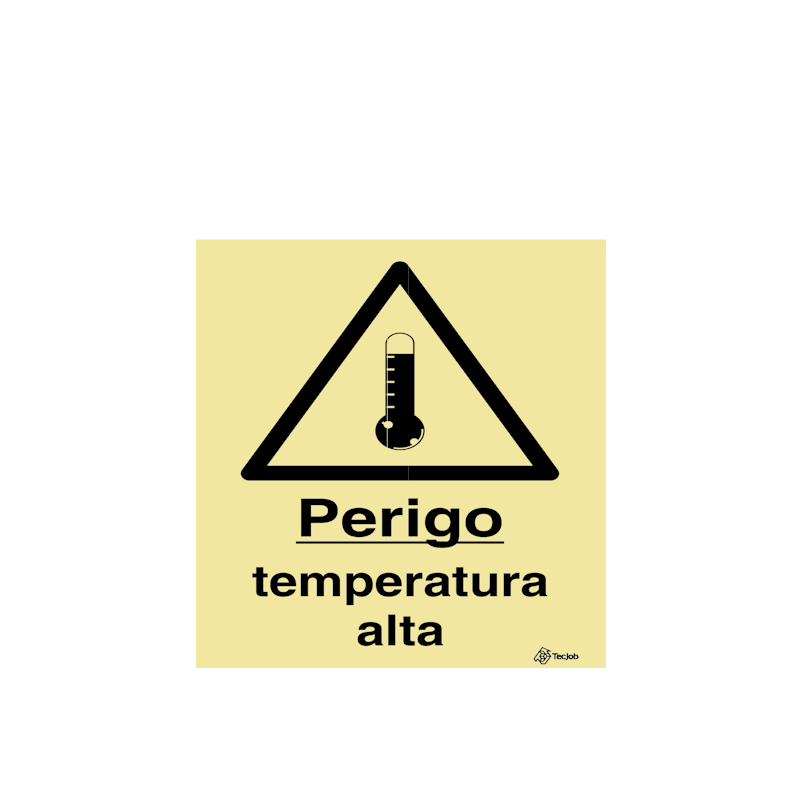 Sinalética Perigo Temperatura Alta - IS0335