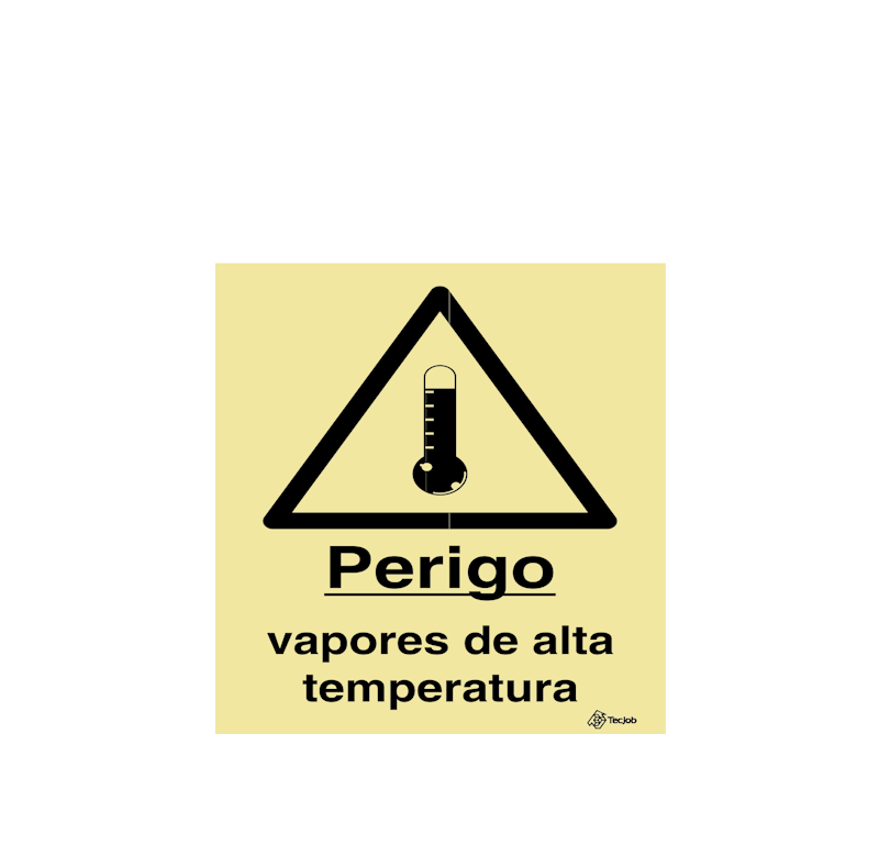 Sinalética Perigo Vapores de Alta Temperatura - IS0345