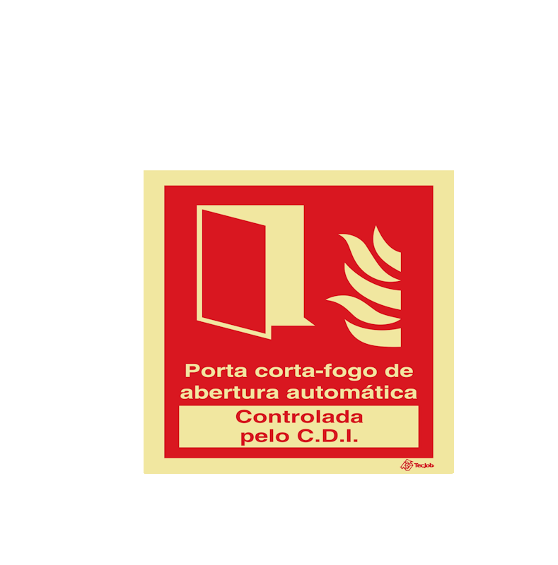 Sinalética Corta-Fogo de Abertura Automática  Controlada pelo C.D.I - I0329