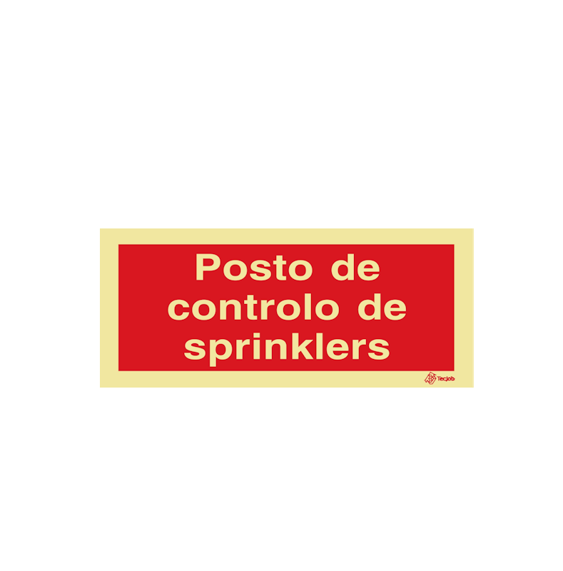 Sinalética Posto de Controlo de Sprinklers - I0669