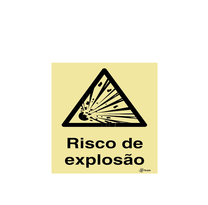Sinalética Risco de Explosão - IS0283