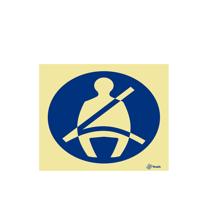 Sinalética Uso Obrigatório de Cinto de Segurança - OB0086